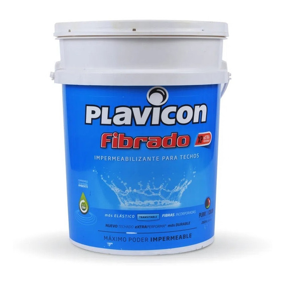 Plavicon Fibrado Impermeabilizante Para Techos 25kg