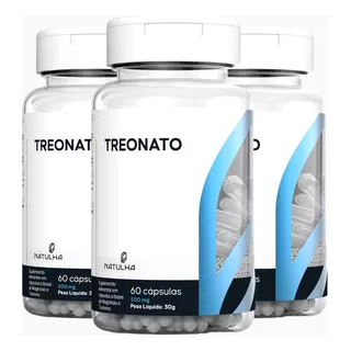 Kit 3x Magnésio L-treonato 60 Cápsulas 260mg Elementar