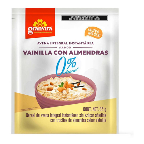 Avena Instantánea Granvita 0% Azúcar Vainilla 35g