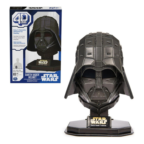 Rompecabezas 4d Build Star War Darth Vader Helmet C/soporte