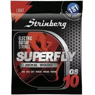 Encordoamento Guitarra Strinberg Gs-10 0.10 Cordas Nickel!