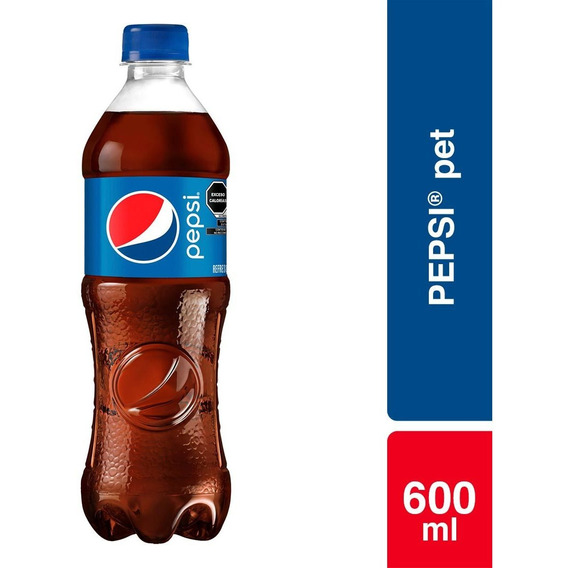 Refresco Pepsi Sabor A Cola De 600ml C/u X12 Unds 