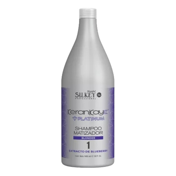 Shampoo Matizador Blonde Para Cabellos Rubios Silkey 1438ml