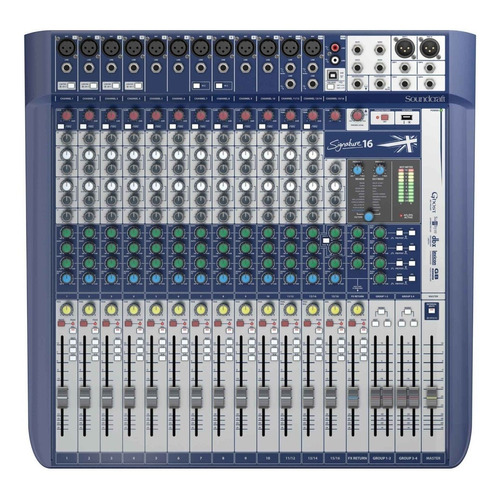 Consola Soundcraft Signature 16 de mezcla 110V/240V