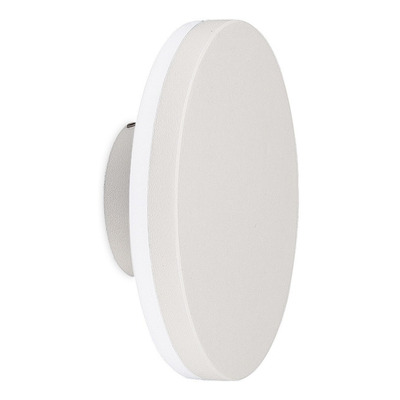 Aplique De Pared Skote Blanco 12w Deco Moderno Exterior Lk