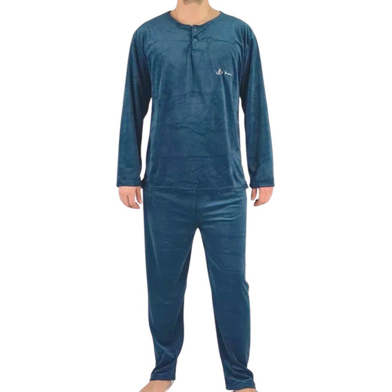 Pijama Hombre Micropolar. Dos Botones 