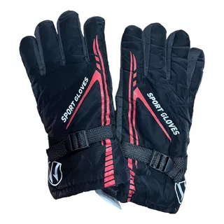 Guantes Moto Color Rojo Talle Universal