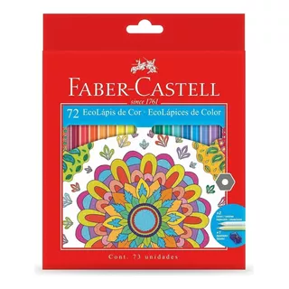 Lapices De Colores Faber Castell Ecolapiz  X72  + Sacapuntas