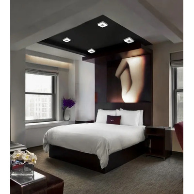 Aplique  Plafon 4 Luces Led Moderno Norly Alta Potencia Platil