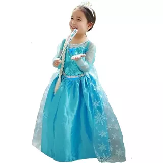 Vestido , Disfraz De Frozen , Talles De 3 A  6 Años.