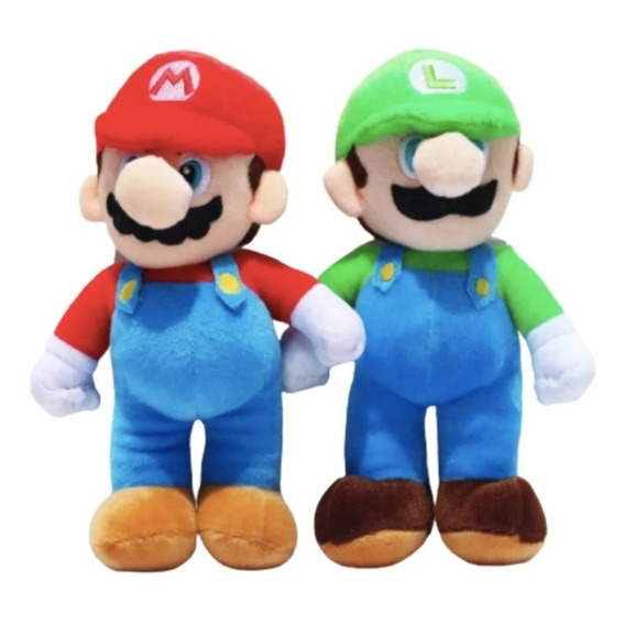 Peluches De Mario Bros Luigi Y Mario 40 Cm