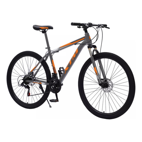 Bicicleta Montaña Rodado 29 Con  21 Velocidadr  Premium Color Gris