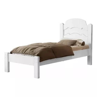 Cama De Solteiro Iris Resistente Em Madeira Mdf Frete Gratis