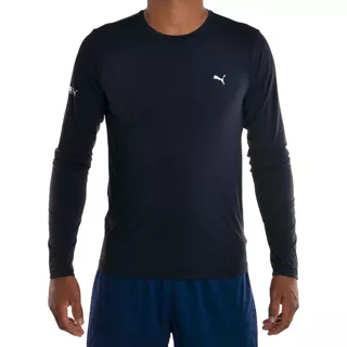 Blusa Térmica Masculina Puma Manga Comprida Proteção Uv