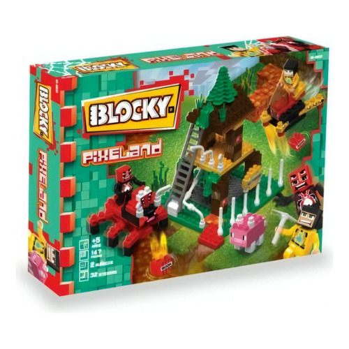 Blocky Pixeland Bosque Arácnido 147 Piezas 01-0691