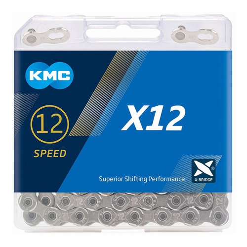 Kmc X12 Cadena De Bicicleta 12 Velocidades Plata