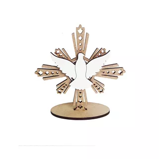 30 Lembrancinhas Eucaristia Divino Espirito Santo 20 Cm Mdf