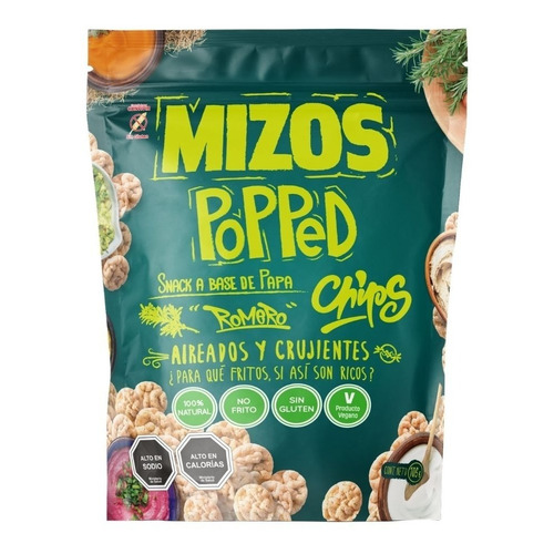 Popped Chips De Papa Con Romero 105 G