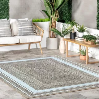 Alfombra Vinilica Simil Yute 90x140cm Balcon Galeria Kreatex