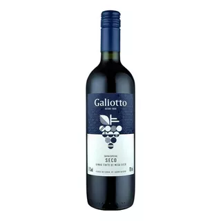 Vinho Galiotto Tinto Seco De Mesa 750ml