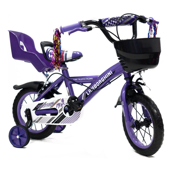 Bicicleta Lamborghini Infantil R12 Rueda Goma Eva Nena217178