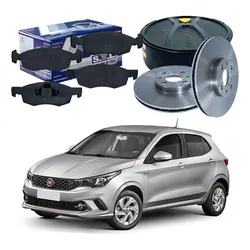  Kit Disco Pastilha Dianteiro Argo 1.3 2017 A 2021