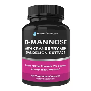 D-mannose | 120 Capsulas 600 Mg | D-manosa  Con Arándano 