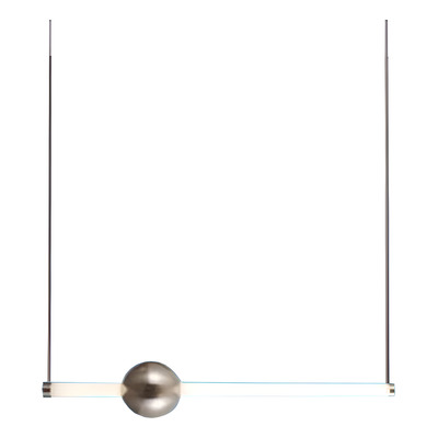 Colgante Led Instal4 Horizontal Baston Led Deco Moderno Cie Acero