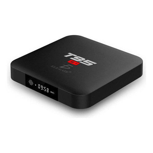 Smart Tv Box Andorid 9.0 Calidad 4k Wifi 2.4+5g Ddr3 2g/16g Color Negro