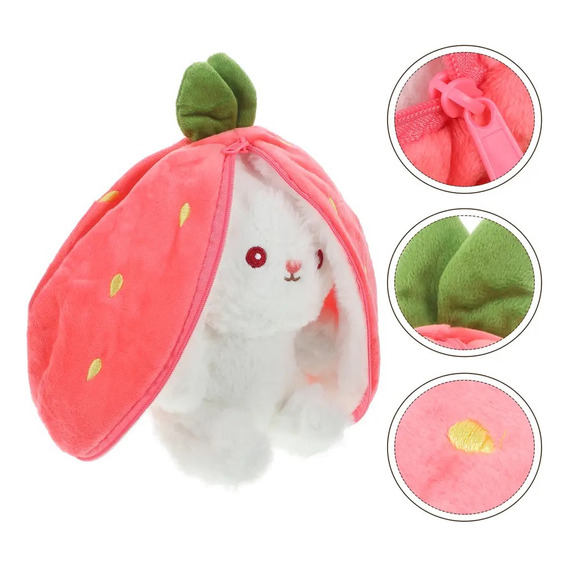 Peluche Conejo Oreja Zanahoria Fresa Tierno Kawaii Regalo 