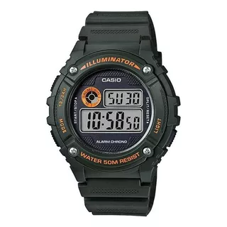 Reloj Casio W-216h-3b W216 50m Crono Luz Alarma Led Ahora12