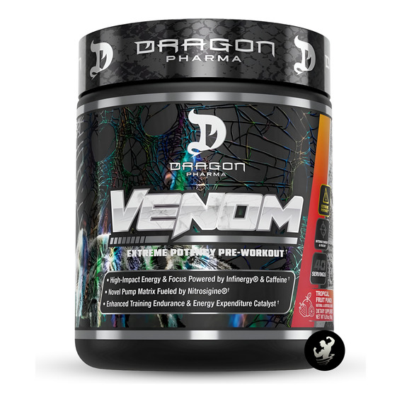 Venom Pre Workout 40 Serv, Pre Entreno Dragon Pharma