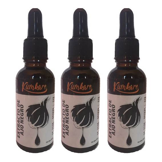 Ajo Negro Extractos 30ml! Super Pack 3, 100% Natural Chileno