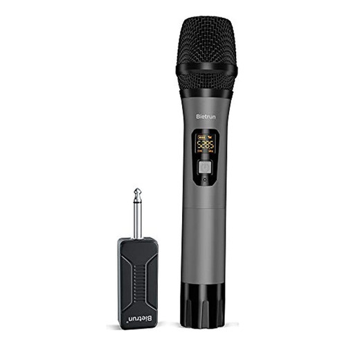 Microfono Inalambrico, Microfono De Karaoke De Mano Dinamico Color Black