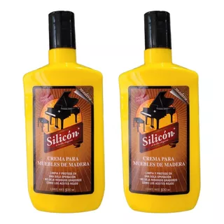 2 Cremas Silicón Para Muebles De Madera 500ml C/u