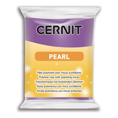 Cernit Pearl Arcilla Polimérica 56 G, Colores A Elección Color Violeta