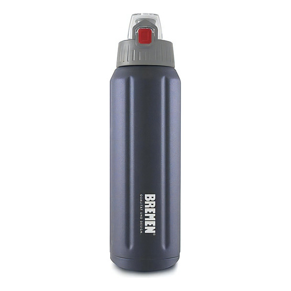 Termo Deportivo Botella Térmica 600ml Acero Inox Bremen 7296 Color Azul