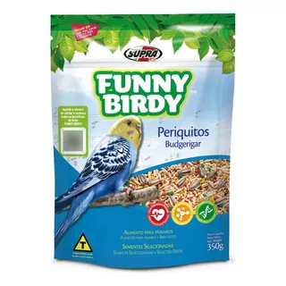 Ração Alimento Para Passaro Periquitos Funny Birdy 350g