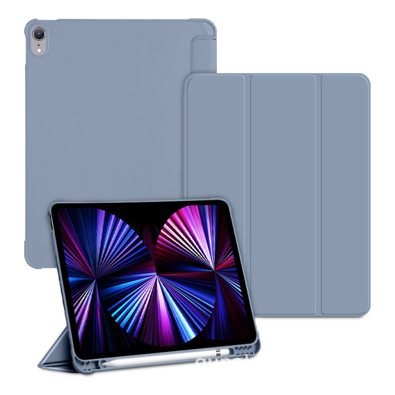 Carcasa Funda De iPad 7/8/9 10.2 Con Ranura Lápiz Silicona