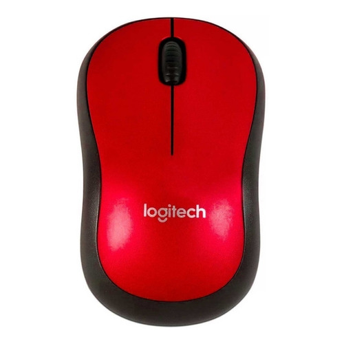 Mouse inalámbrico Logitech  Inalámbrico M185 M185 rojo