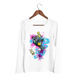 Remera De Mujer Maquina De Tattoo Art Color Ml