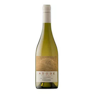 Vinho Branco Chardonnay Emiliana Adobe Organico 750 Ml Chile