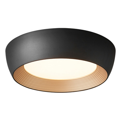 Plafon Led Boquero S Negro 16w 40cm Diseño Modernno