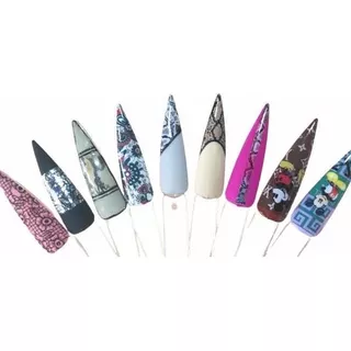 Foil Para Uñas - Paquete Con 20 Diseños Surtidos