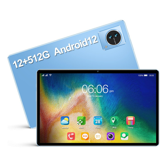 Tablet 10'' 12gb+512gb Android 12 5gwifi 8800mah 8core  Azul