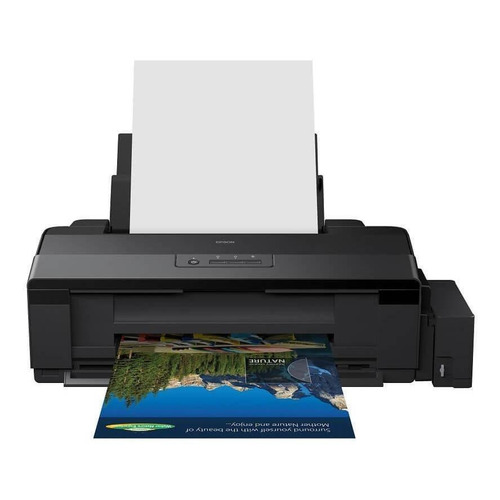 Impresora a color simple función Epson EcoTank L1800 negra 110V/220V