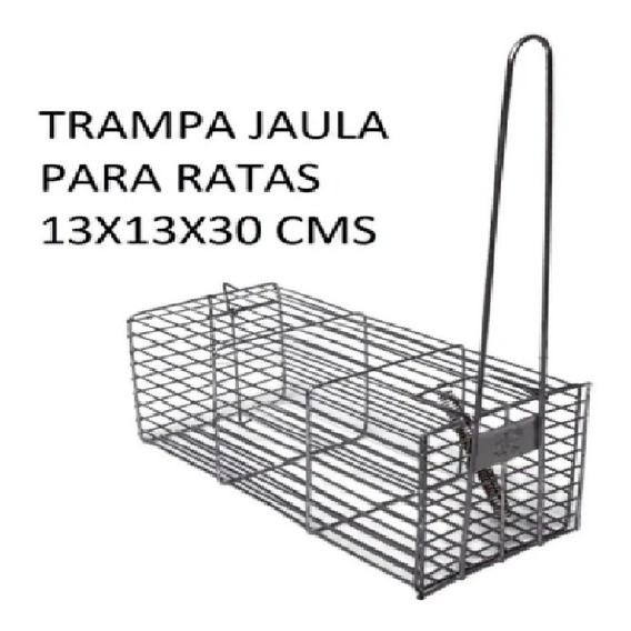 Jaula Trampa Rata Ratón Laucha 30x13x13cm 