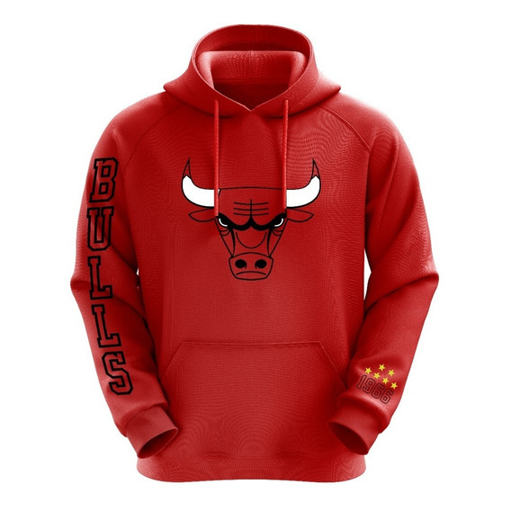 Poleron Rojo Nba Chicago Bulls 