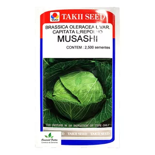 Sementes De Repolho Híbrido Musashi Env. C/ 2.500 Sementes