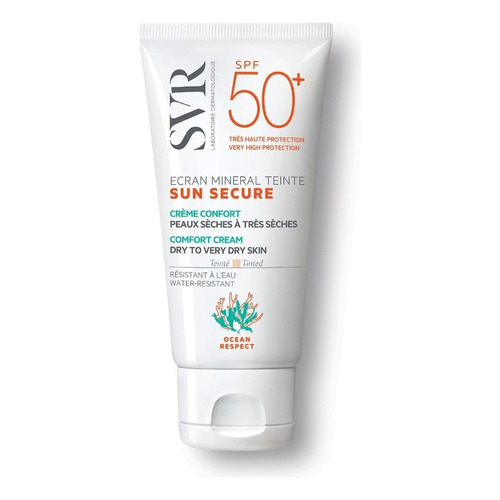 Sun Secure Mineral Teinté Spf 50 + Svr Piel Seca A Muy Seca